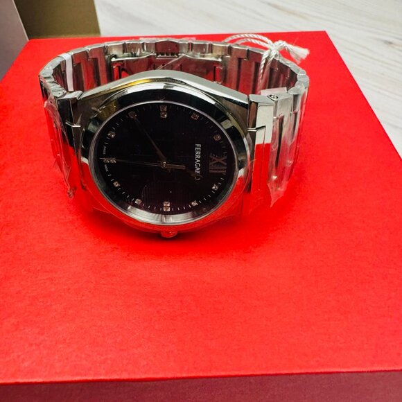 Salvatore Ferragamo Vega Quartz Diamond Blue Dial Men's Watch SFYF01023 - Picture 4 of 12